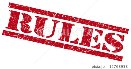 rules red square grunge textured isolated stamp 12768958