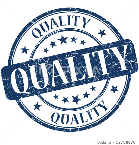 Quality grunge blue round stamp Quality grunge blue round stamp 12768970