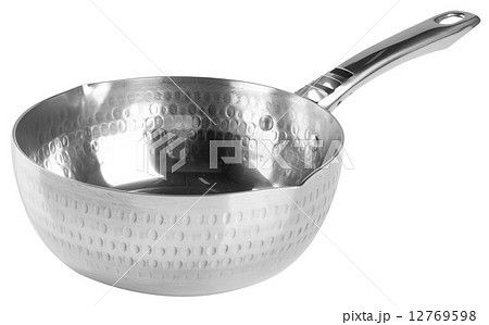 pans. aluminium pans on background. 12769598
