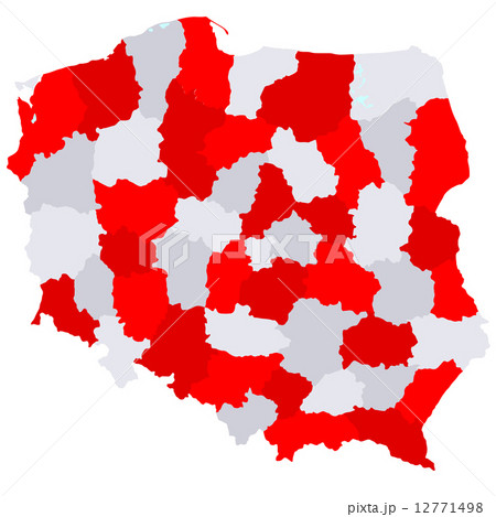 ポーランド　地図　国 12771498
