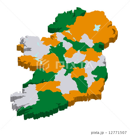 アイルランド　地図　国 12771507