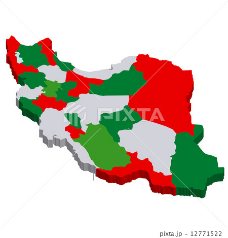 イラン　地図　国 12771522