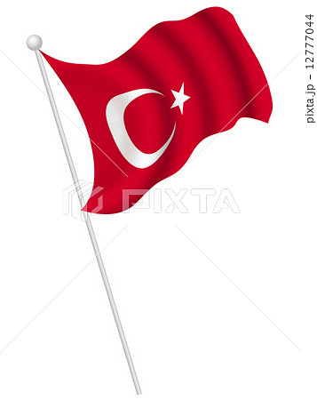 トルコ 国旗 国のイラスト素材