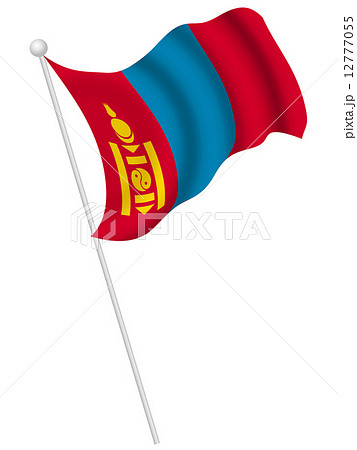 モンゴル 国旗 国のイラスト素材