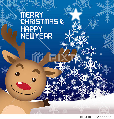 Christmas vector illustration, reindeer rudolph Christmas vector illustration, reindeer rudolph 12777717