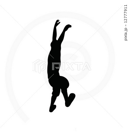 silhouette illustration of senior climber man 12777911