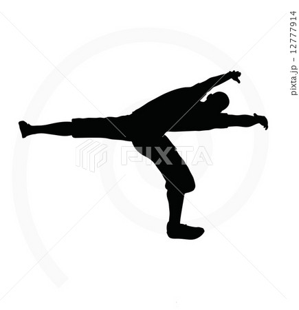 silhouette illustration of senior climber man 12777914
