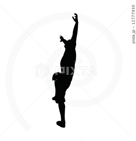 illustration of senior climber man  12777930