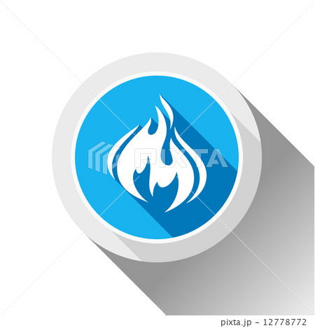 Fire flames, button 12778772