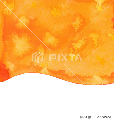 Orange watercolor paint vector background 12778928