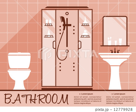 Bathroom flat interior 12779928