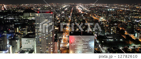 Cityscape of Downtown Sapporo , Japan 12782610