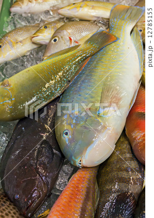 沖縄の鮮魚店 12785155