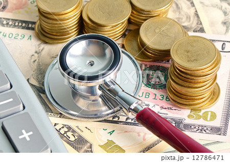 Checking money status in financial concept and healthcare concept. 12786471