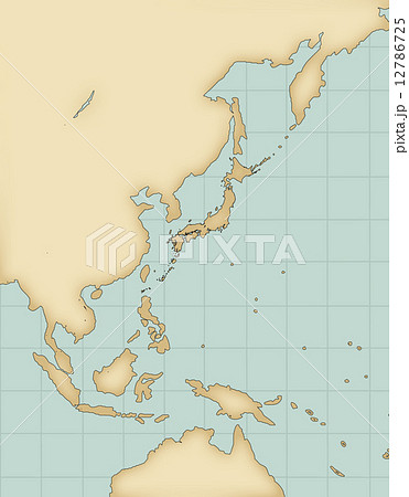 アジア地図のイラスト素材