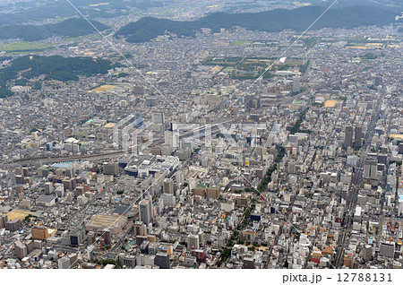 岡山市街を空撮 12788131
