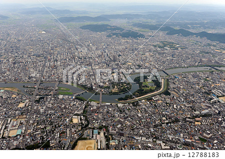 岡山市街を空撮 12788183