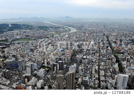 岡山市街を空撮 岡山市街を空撮 12788186