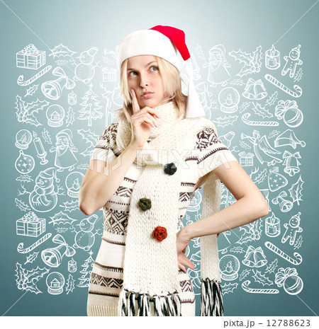 Woman Waiting For Christmas 12788623