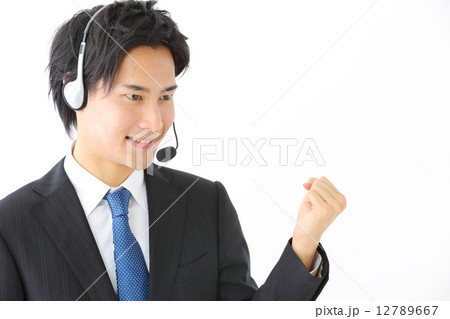 オペレイター・男性ビジネスマン オペレイター・男性ビジネスマン 12789667