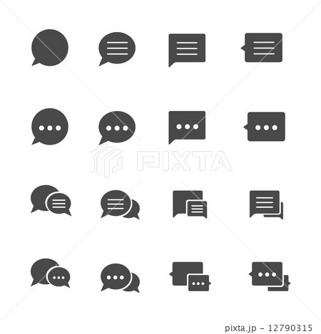 Speech bubble icons 12790315