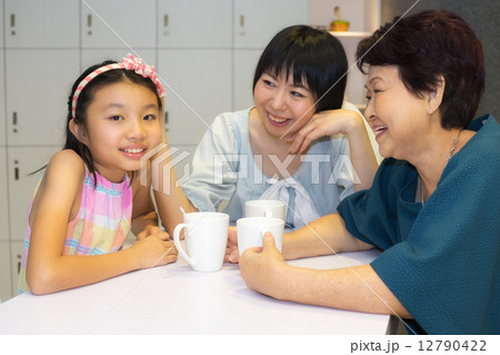 Family time - tea Family time - tea 12790422