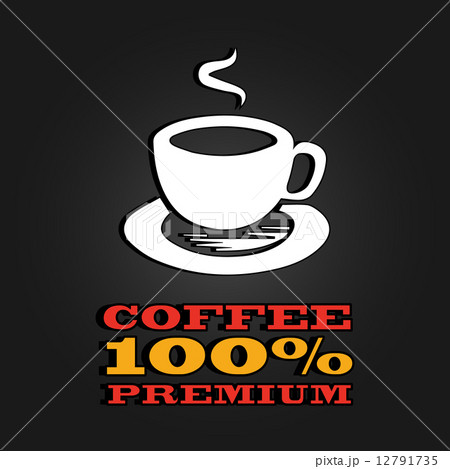 premium coffee cup label concept menu. poster 12791735