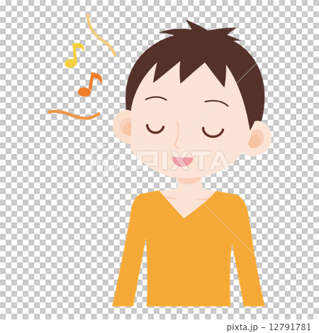 男性上半身唱歌 男性上半身唱歌 12791781