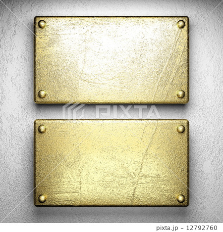 gold on white concrete background 12792760