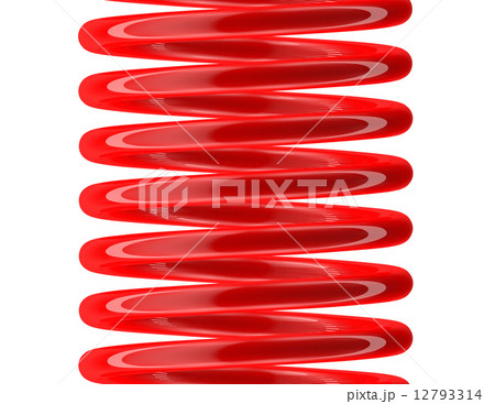 Seamless spring painted red 12793314