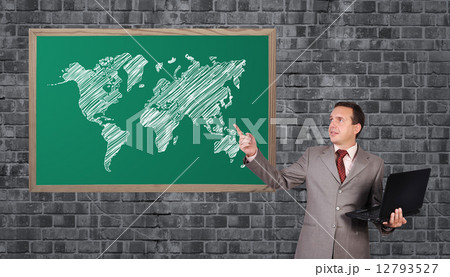 word map on blackboard 12793527