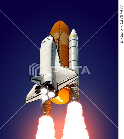 Space Shuttleのイラスト素材