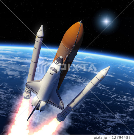 Space Shuttle Solid Rocket Boosters Separation 12794482
