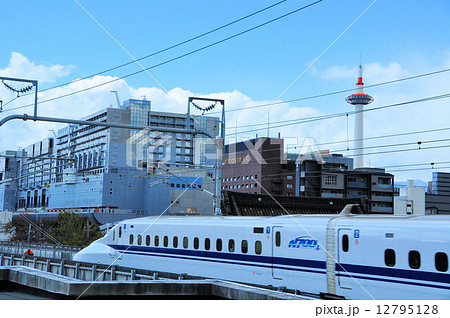 京都観光イメージ　京都駅と新幹線 12795128