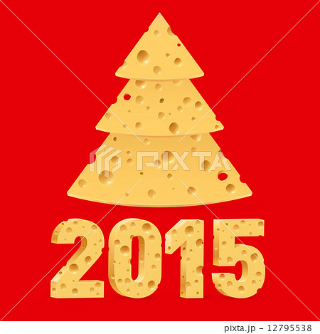 Cheese New Year symbols. 12795538