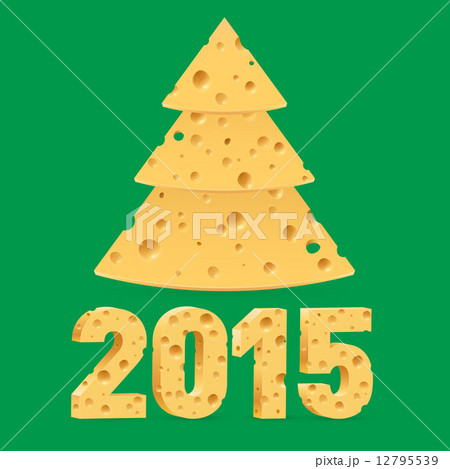 Cheese New Year symbols. 12795539