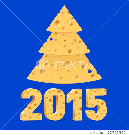 Cheese New Year symbols. 12795542