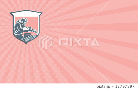 Business card Sandblaster Sandblasting Hose Shield Retro Business card Sandblaster Sandblasting Hose Shield Retro 12797597