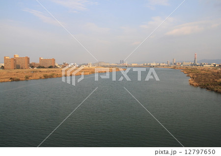 淀川（大阪市旭区付近） 12797650