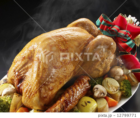 ローストチキン 3の写真素材