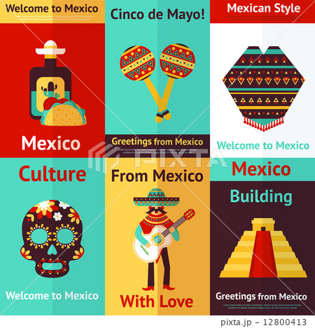 Mexico retro poster 12800413