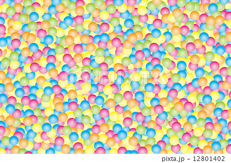 背景素材壁紙 カラーボール多数 のイラスト素材