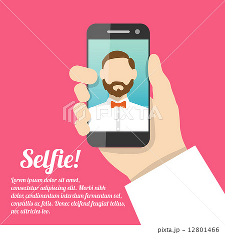 Selfie self portrait poster 12801466