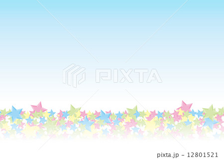 背景素材壁紙(地面に積もった星, カラフル, 虹)  12801521