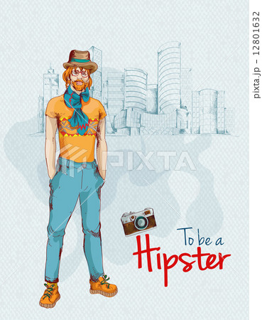 Hipster boy city Hipster boy city 12801632