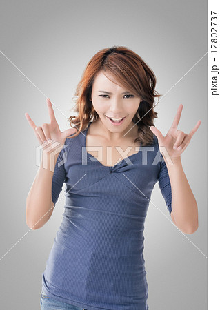 Asian woman face Asian woman face 12802737