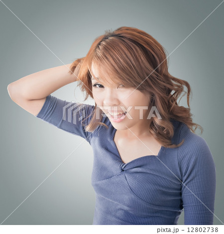 Asian woman face Asian woman face 12802738