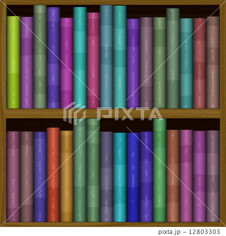 texture of funny color bookshelf, bookcase 12803303