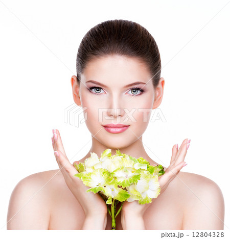 Young beautiful woman with a healthy clean skin. Young beautiful woman with a healthy clean skin. 12804328