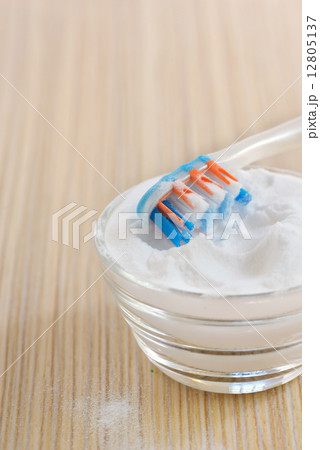 sodium bicarbonate  and a toothbrush 12805137